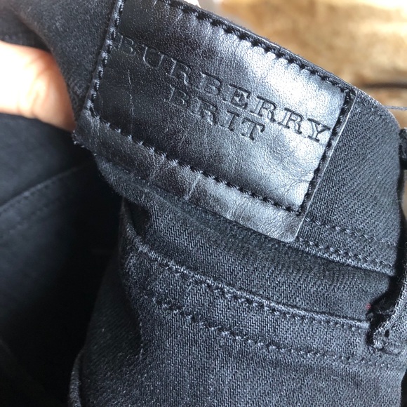 Auth Burberry Brit low rise skinny black jeans - Picture 2 of 15